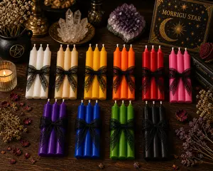 Ritual Candle Set (4 Pack) – Single Color Intention Candles | Morrigu Star