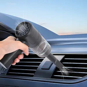 High-power wireless vacuum cleaner - dual-mode suction and blowing function - portable for vehicle use, with USB charging for home use. Long-lasting battery life. Durable structure. Ergonomic design. Ideal for cleaning pet hair and carpets.