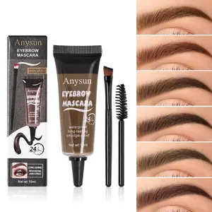 Natural Native Eyebrow Mascara Delicate Paste Silky Texture Non Clumping High Color Rendering 24H Long Lasting Waterproof Sweatproof Smudge Proof Eyebrow Tint Eyebrow Enhancer