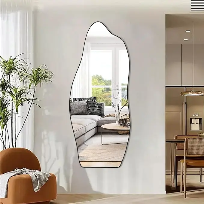 Sapphire Irregular Mirror - Elegant Asymmetrical Wall Mirror | Alpken