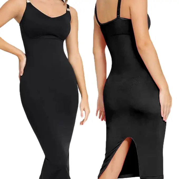 V-neck metal buckle shoulder strap-Black