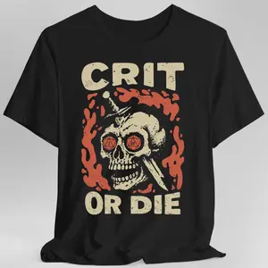 Crit or Die D&D T-shirt