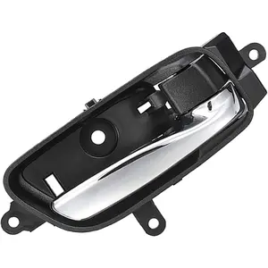 Interior Door Handle Front or Rear Right Passenger Side Replacement for 2013-17 Nissan Altima Sedan Pathfinder Titan, Black 80670-3TA0D