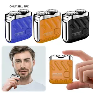 2025 Mini Electric Smart Shaver Household Shaver Digital Display Dual Blade Rechargeable Shaver Powerful Beard Trimmer Tool