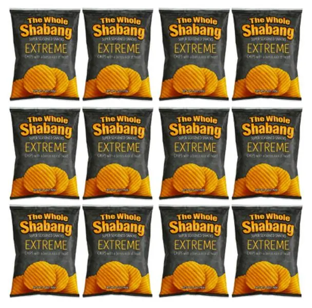 The Whole Shabang Extreme Chips 1.5 oz Bags – 12 Count Bold Savory Snack Chips