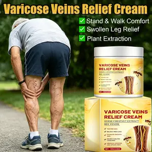 Varicose Veins Relief Gentle Hydrating Body Care Cream - 100g Rosemary & Bee-Infused, All-Natural Moisture-Rich Horse Lotion for Pain & Swelling, Lightweight Daily External Vein Repair Massage Cream,summerwins