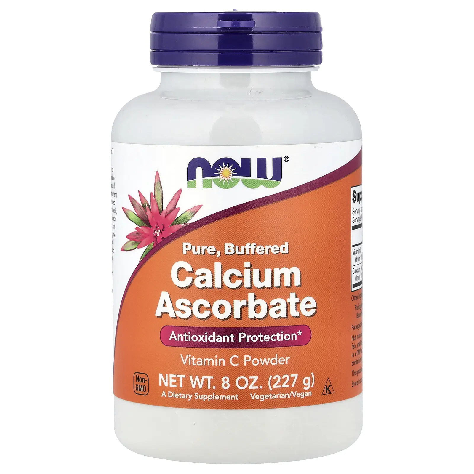 NOW Foods Pure, Buffered Calcium Ascorbate, Vitamin C Powder, 8 oz (227 g)