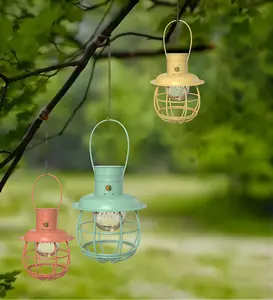 eco-π Magical Mushroom Solar Light - Solar powered lamps，Fairy Garden Decor, Enchanted Outdoor Night Light for Patio, Yard, or Pathway (Iron Resin)