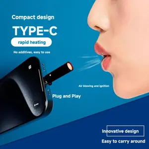 Type-C Cigarette Lighter，small and handy，plug and play，light up easily,mobile phone charm,mobile phone cigarette lighter,