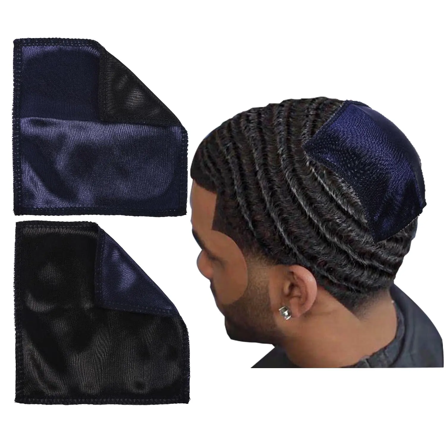 2 Pcs Double Layer Crown Patch for Waves Crown Compression of 360 Waves