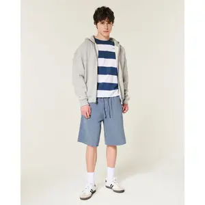 Hollister At-The-Knee Baggy Fleece Shorts