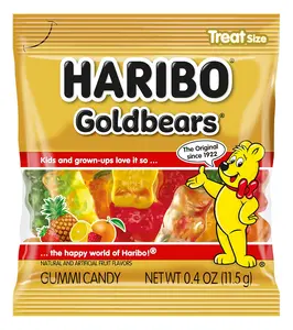 HARIBO Goldbears, Gummi Candy, 22.8 oz Tub (54 Packs) Assorted Flavors