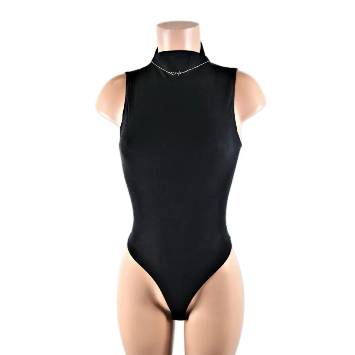 Adele Suit black body suit sweat pants crew neck chic Sleeveless Bodysuit No-Iron Fabric Spandex Womenswear