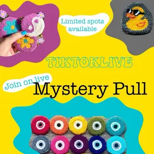 TikTok Live Mystery Pull for handmade punch needle goods