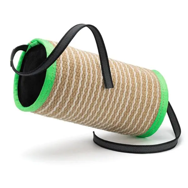 Viper FDT Jute Cylinder Bite Roll for Dogs – Textured Training Tug for Bite Development & Grip Work