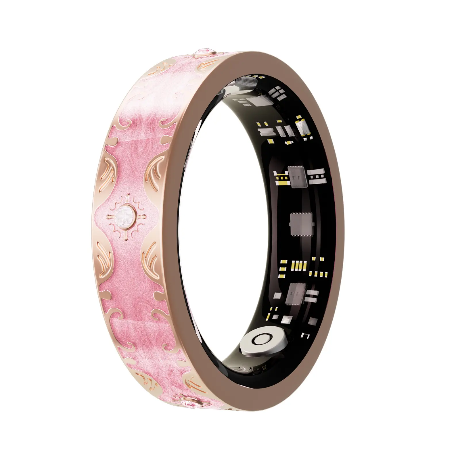 Colorful Enamel Smart Ring |   Health & Sports Tracker |   Heart Rate, Blood Oxygen Monitoring & Step Counter