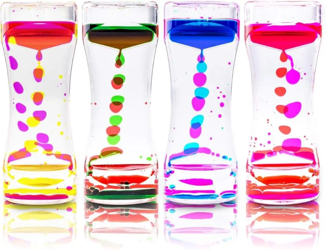 Liquid Motion Bubbler for Sensory Play, Fidget Toy, Children Activity, Desk Top, Assorted Colors (1 Piece)
