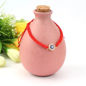 Lucky Hand-Woven Rope Couple Bracelets — Men's Blue Turkish Evil Eye Braided Amulet Bracelet and Women's Stylish Bracelet