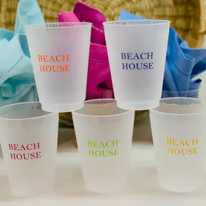 BEACH HOUSE SHATTERPROOF PLASTIC  CUPS