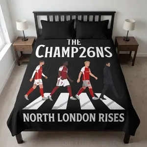 The Champ 26NS Theme Flannel Blanket - 2D Flat Soft, Lightweight, Suitable for Bedrooms, Holiday Decorations, and All Seasons - Ideal for Beds, Sofas, Offices, Camping