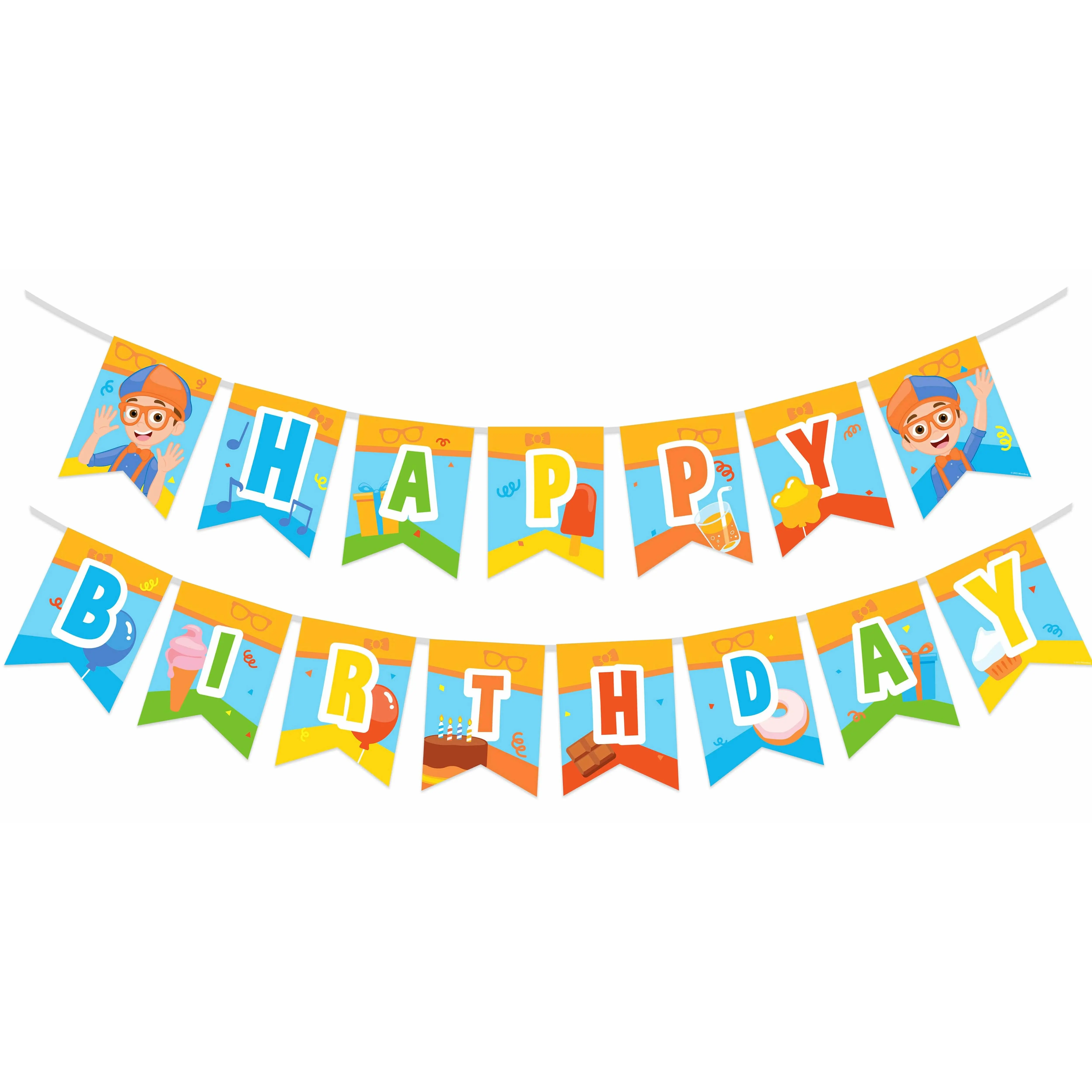 Blippi Birthday Banner - Blippi Party Supplies
