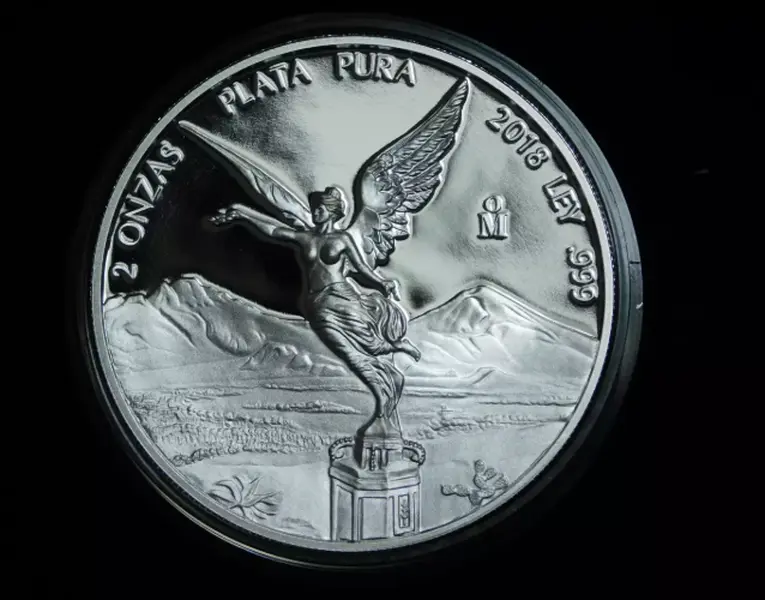 2018 Proof 2 oz .999 Silver Mexican Libertad