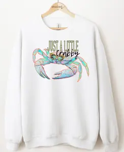 Just A Little Crabby Graphic Top Just A Little Crabby Graphic Top