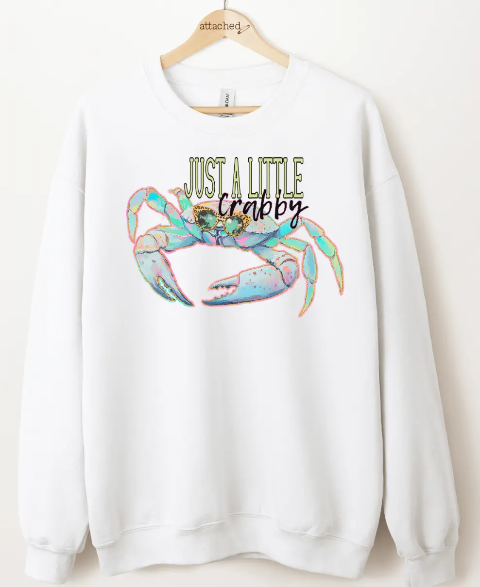 Just A Little Crabby Graphic Top Just A Little Crabby Graphic Top
