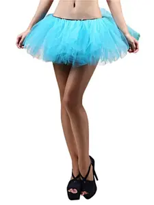 Turquoise Blue - 5 Layer Tutu Skirt for Running, Dress-Up, Costumes