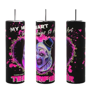 The Terrifier Valentines- My Heart Belongs To Art Tumbler