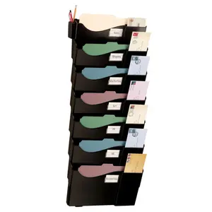 Officemate International 21726 Grande Central Wall Filing System, Seven Pockets - Black