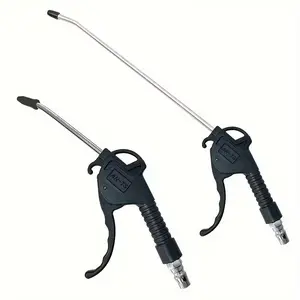 Blower Gun Set Standard & Extended Nozzle, High Flow Air Gun with Corner Nozzle, Durable Plastic & Metal, Wireless Dust Removal Tool