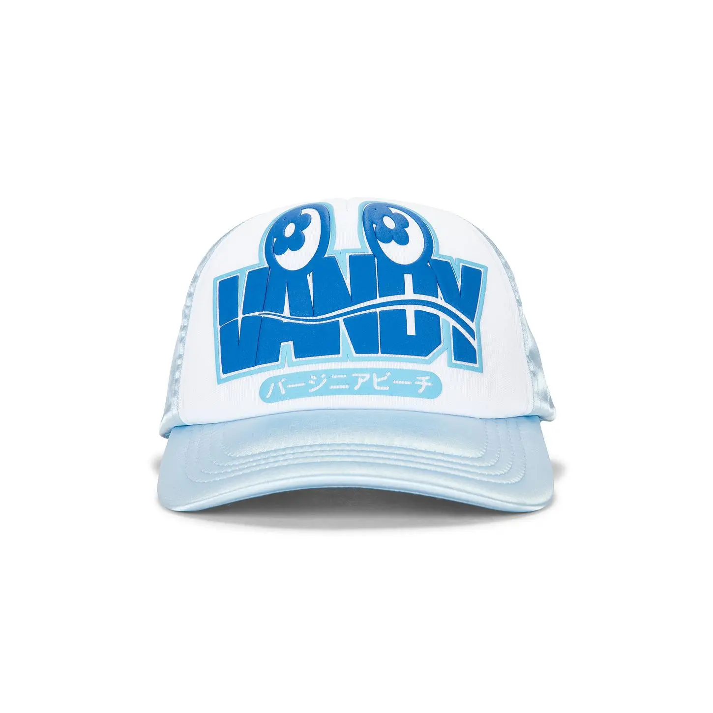 VANDYTHEPINK Eye Logo Trucker Hat in Blue Unisex