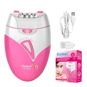 Km-189a USB Rechargeable Electric Hair Remover, Hair Removal, High-Speed Motor, Quiet Operation, Authentic Personal Grooming Tool for Women & Men