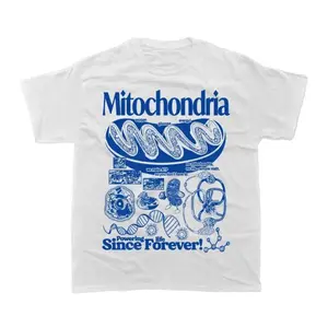 Mitochondria Vintage Science T-Shirt, Retro Biology Graphic Tee, 90s Academic Cell Diagram Shirt, Geek Lab Humor Top, STEM Learning Gift