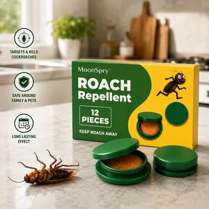 MoonSpry Roach , Powerful Cockroach Killer Bait for Home & Office | Indoor Outdoor Roach Bait | Fast-Acting Roach Killer with Long-Lasting Effect | Child & Pet Safe Pest | Kills Roaches away Insect Repellent Commercial Roach
