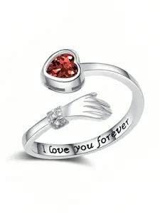 1 PC Elegant Cubic Zirconia Ring For Women For Wedding Engagement Party Jewelry Valentine's Day Gift Engagement Rings