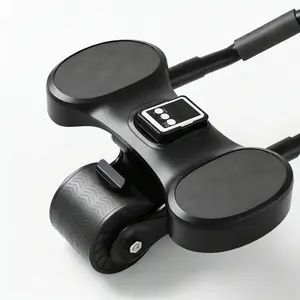 Timed Ab Roller Wheel with Elbow Support | Automatic Rebound & Knee Mat Included | Unisex Core & Abs Workout Equipment