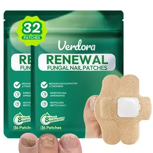 Fungal Nail Patches (32 PCS) – Overnight Nail Care Treatment, Hydrogel Repair for Damaged & Discolored Nails, Easy 8-Hour Use for Men & Women