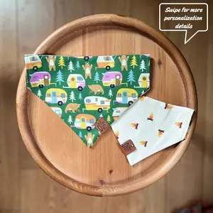 Camping Essentials / Reversible / Over-the-Collar / Pet Bandana