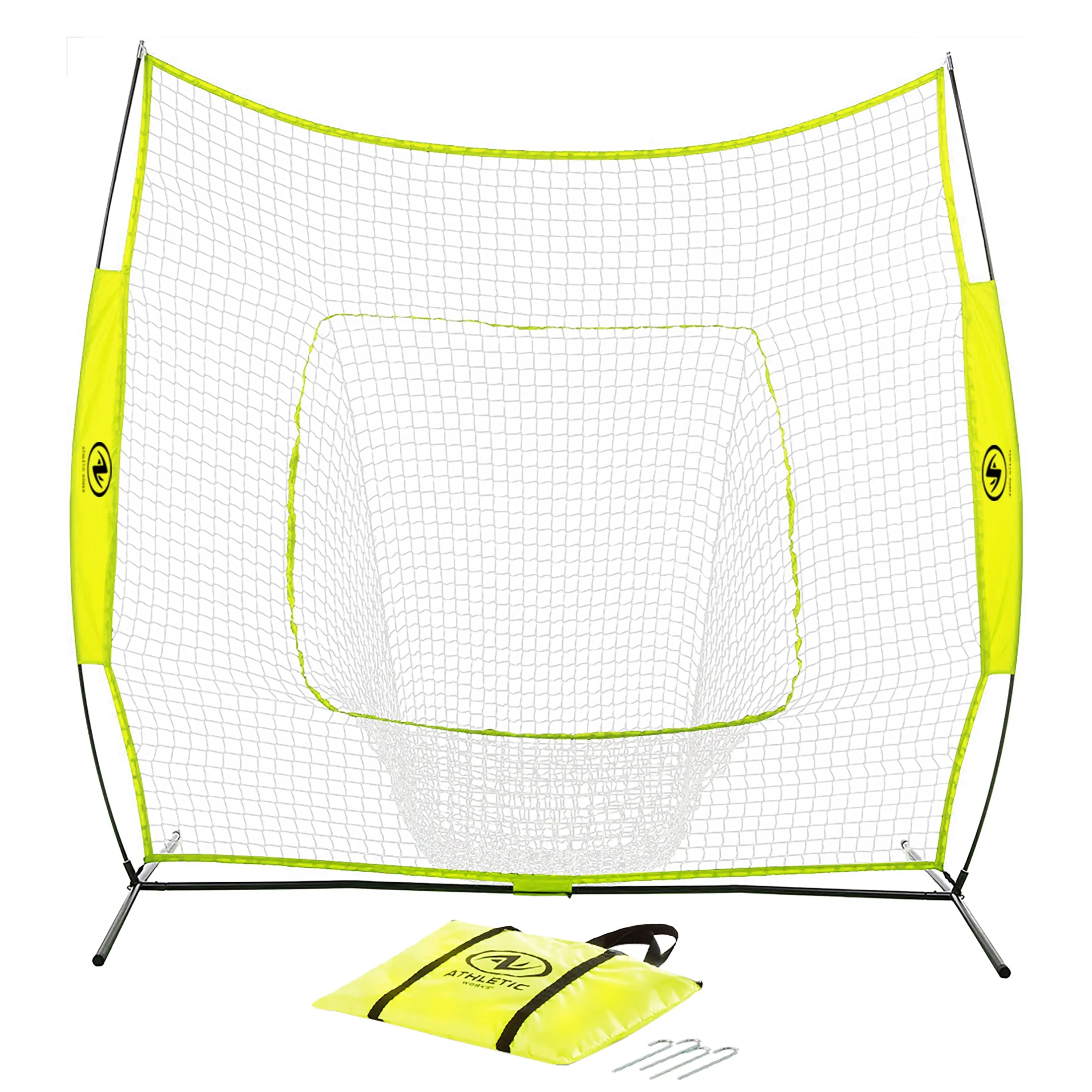 7Ft X 7Ft Hit Pitch Training Net for Baseball Softball Protective Screens, New, 11.02Lb