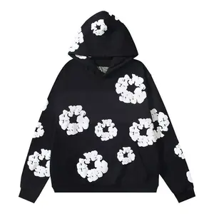 Denim Tears Kapok Foam Print Couple Matching Set – Hoodie & Sports Shorts / Beach Shorts | Unisex Streetwear | Spring-Summer Trendy Outfit