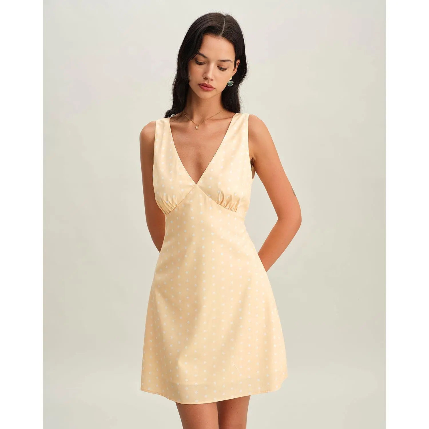 sachin and babi light blue dress Yellow Mini and short dresses for Women