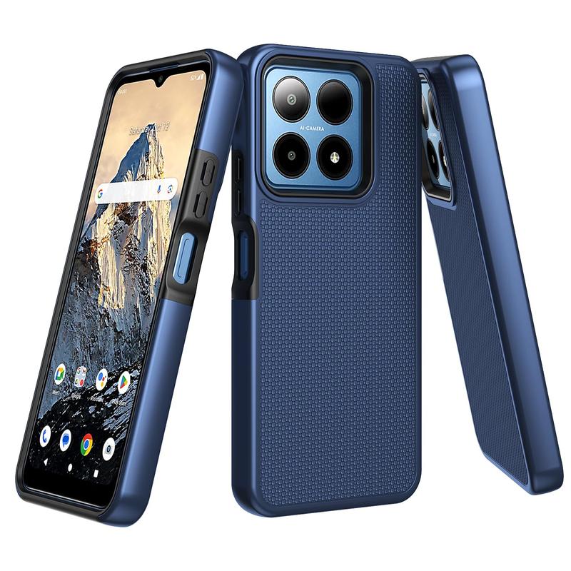 Compatible for Boost Summit 5G Case w/Tempered Glass Screen Protector [Military Grade] Ring Car Mount Kickstand Shockproof Hard Phone Case -