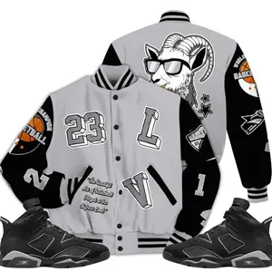 Cap And Gown 6s Outfit Varsity Jacket, AIR Number 23 Got Em Shirts To Match Sneaker Streetwear