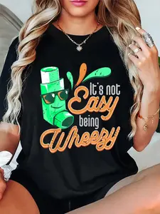 100% Cotton Unisex Inhaler COPD Warrior Wheezy Asthma Awareness Asthmatic T-Shirt