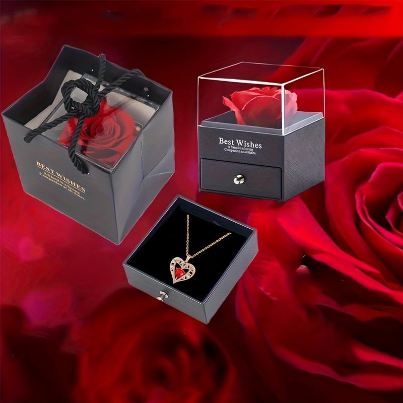 New Heart-Shaped Necklace Gift Box — Women's Versatile Double-Heart Pendant & Clavicle Chain — The Perfect Gift for Mother's Day or Valentine's Day