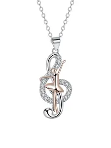 Ballerina Design Pendant Necklace for Women, Fashion Jewelry for Party, Daily Clothing Decor, Trendy All-match & Exquisite Jewelry for Birthday Gift