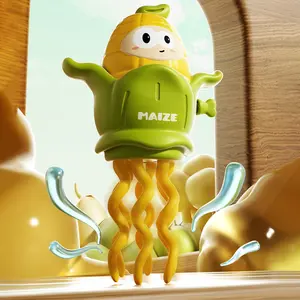 Christmas Kids Gift Wind-Up Corn Toy, Dancing Corn, Standing & Lying Down Modes, Fun Car Toy, New Year Present for Children