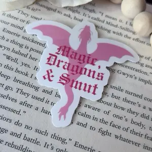 Magic Dragons Smut Sticker | Fantasy Romance Decal | Bookish Spicy Sticker